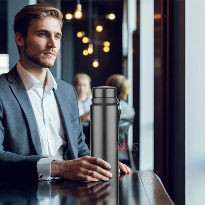 1000ml Smart Thermos Bottle Cold and Hot – Stainless Steel with LCD Temperature Display - ShopandTop