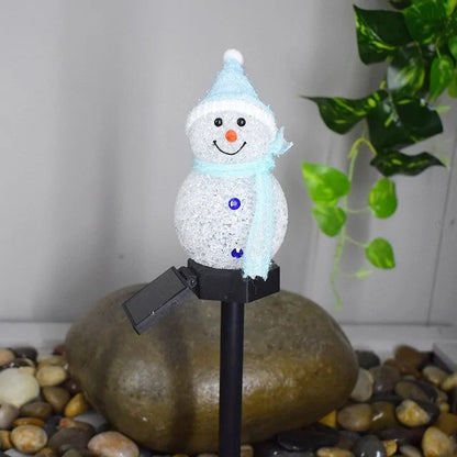 Solar Christmas Lights Snowman - ShopandTop