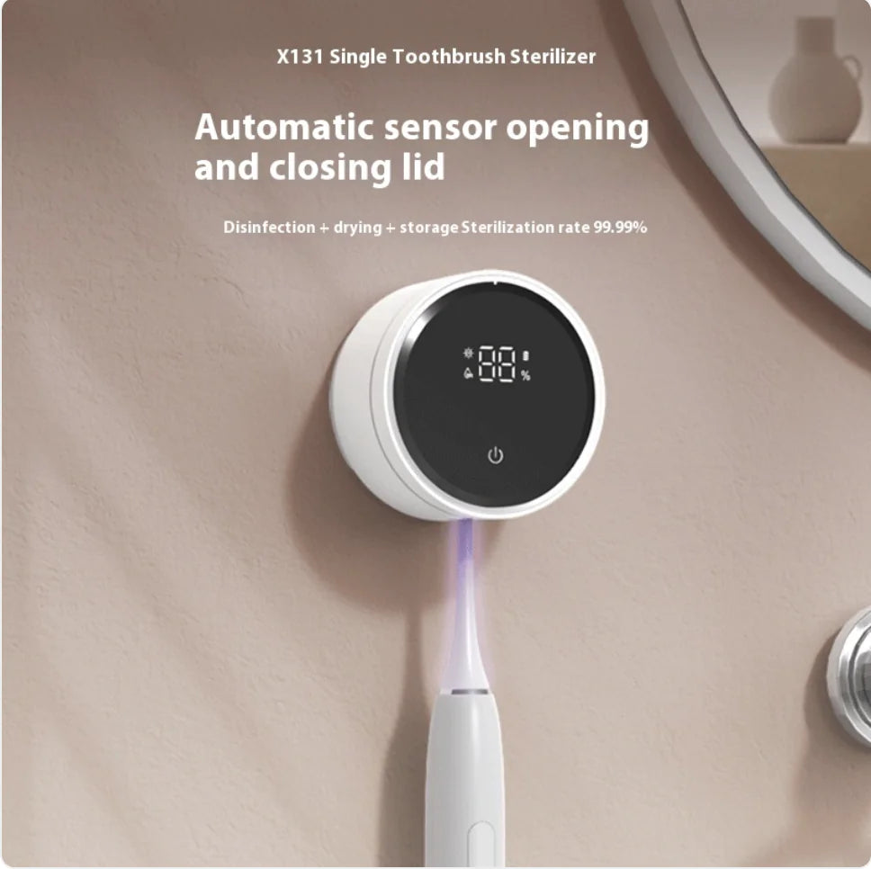 USB Wall-Mounted Toothbrush Sterilizer with Smart Induction Disinfection Box - ShopandTop