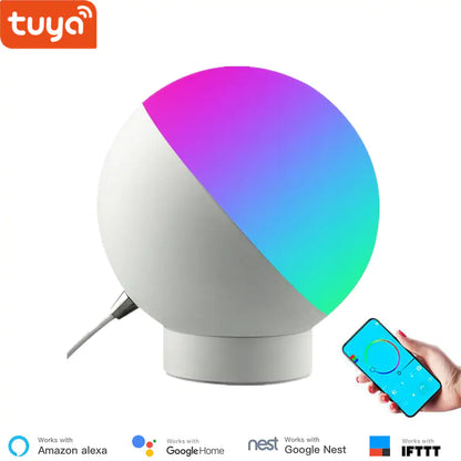 Smart Bedside Lamp – Voice-Controlled, Energy-Efficient LED with Customizable Colors and App Control - ShopandTop