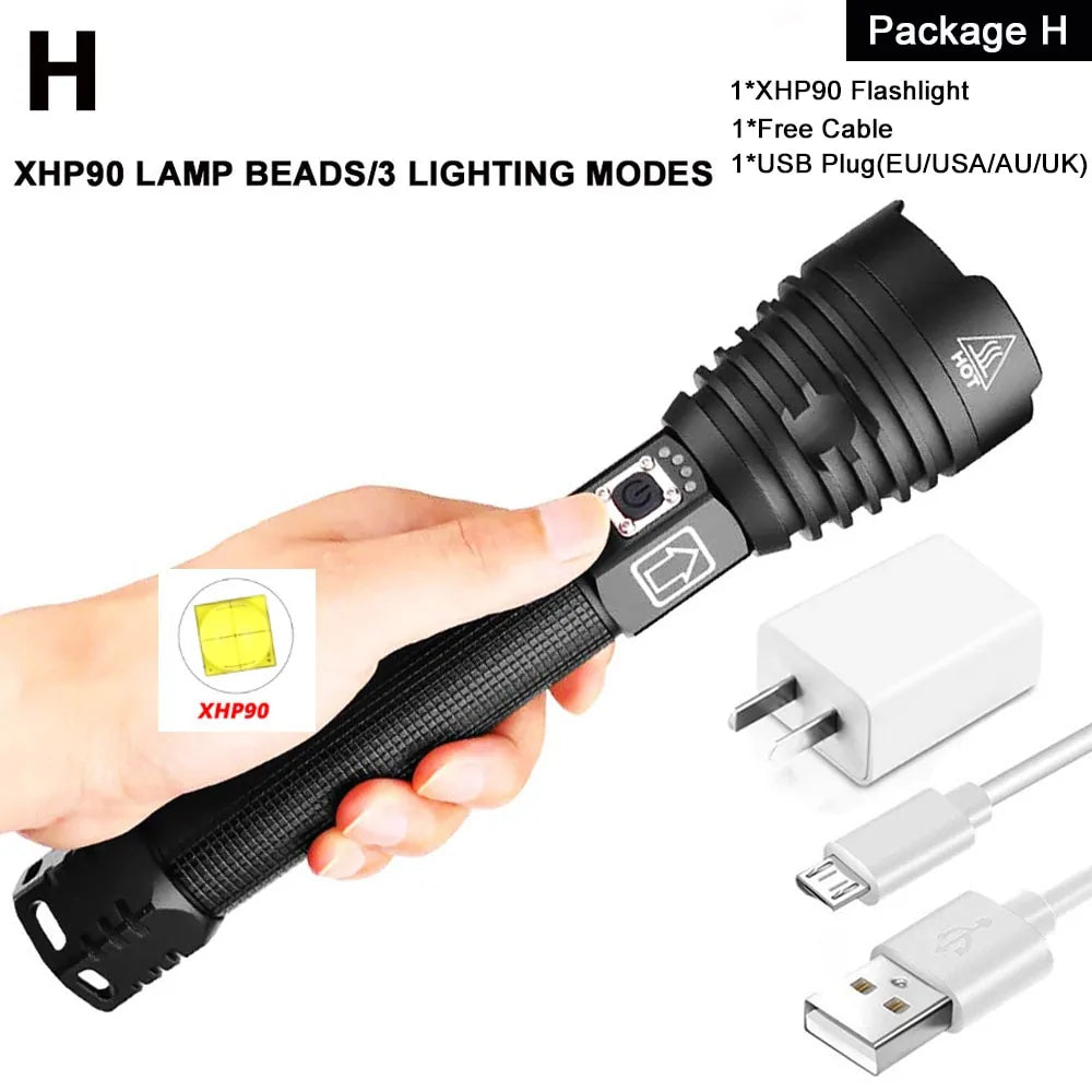 XHP Flashlight Series by Mixxar – USB Rechargeable, Ultra-Bright, and Waterproof - ShopandTop