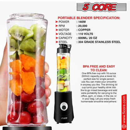 5Core Portable Personal Blender - ShopandTop