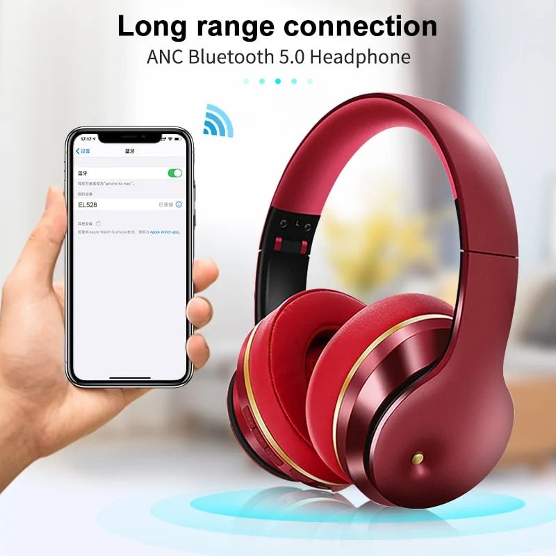 Foldable ANC Bluetooth Headphones - ShopandTop