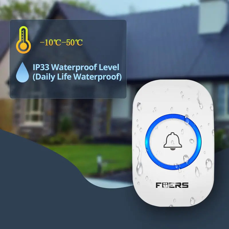 M557 Waterproof Wireless Doorbell – Customizable Melodies, Long Battery Life, and Easy Installation - ShopandTop