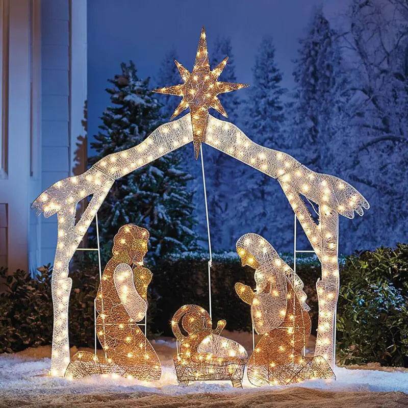 Christmas LED Decorations Family of Three - ShopandTop