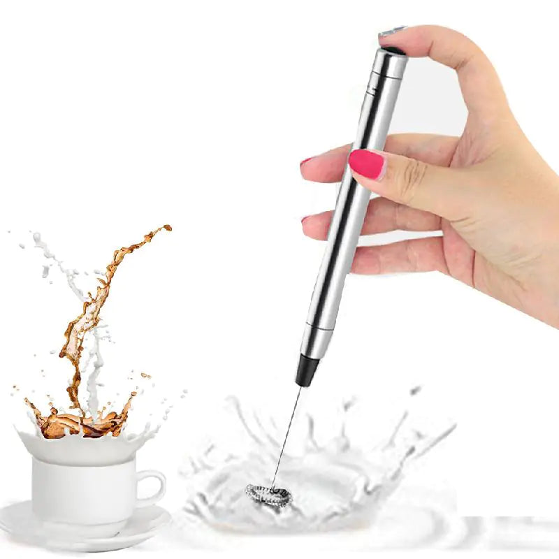 Electric Milk Frother Handheld Mini Foamer Coffee Maker Kitchen Blender Coffee Cappuccino Creamer Whisk Foam Mix Whisk Tools - ShopandTop