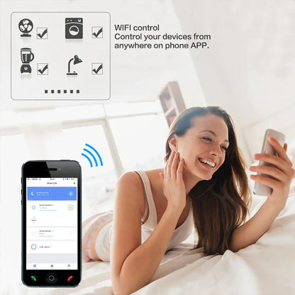 Smart Home Outlet - WiFi Plug with Alexa & Google Assistant Control - ShopandTop