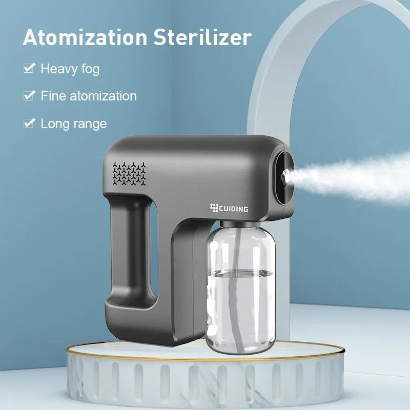 2600mAh Wireless Disinfection Spray: Portable USB Rechargeable Nano Atomizer