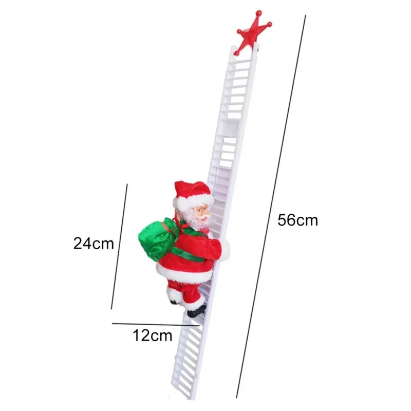 Santa Climbing Ladder Christmas Decoration - ShopandTop