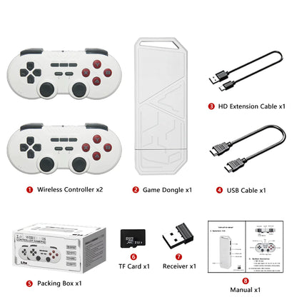 Compact Retro Gaming Console with HDMI and USB Connectivity