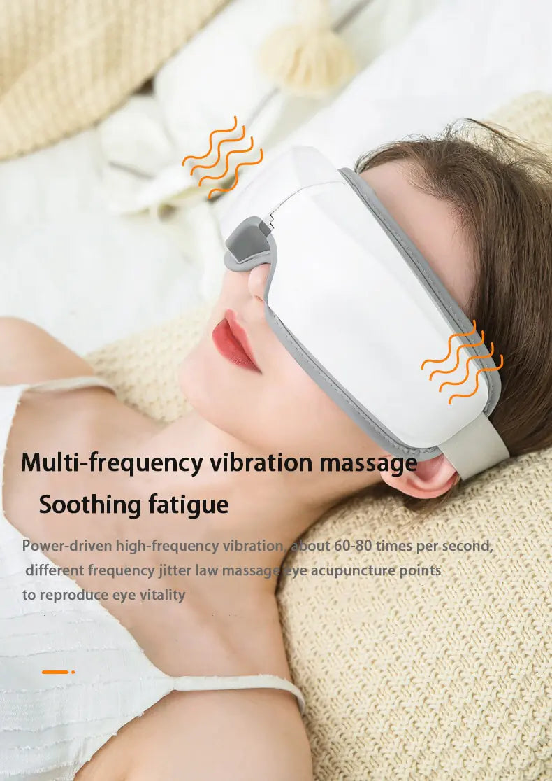 4D Smart Airbag Vibration Eye Massager - Hot Compress with Bluetooth Music - ShopandTop