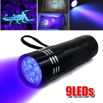 Ultraviolet White Lamp Retractable Flashlight - Dual Lamp Design with Adjustable Beam - ShopandTop