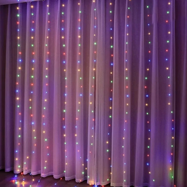 Christmas Lights Curtain Garland - ShopandTop