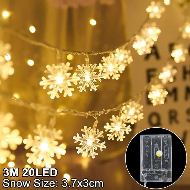 Snowflake LED Christmas Lights - ShopandTop