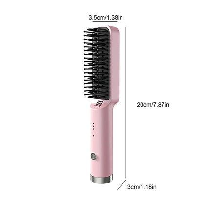 Fast Heated Straightener Brush Hair