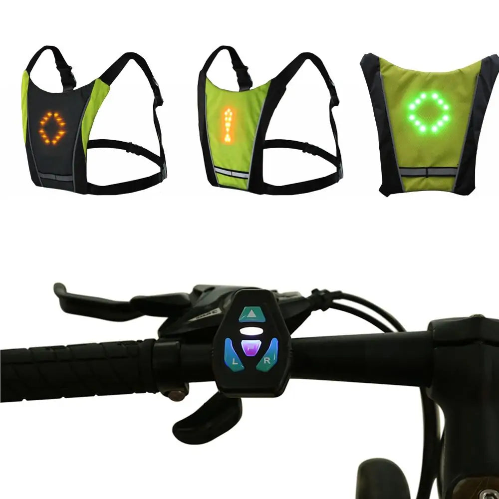 LED Cycling Safety Vest with Bag - ShopandTop