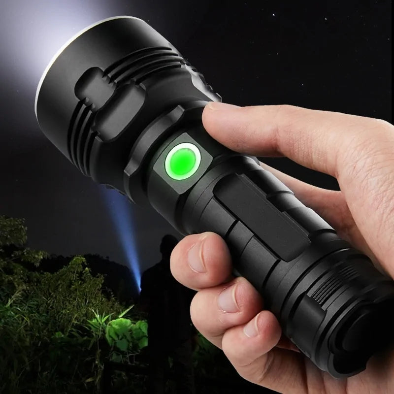 Ultra-Powerful LED Flashlight - Direct Charge & Battery Monitoring - ShopandTop