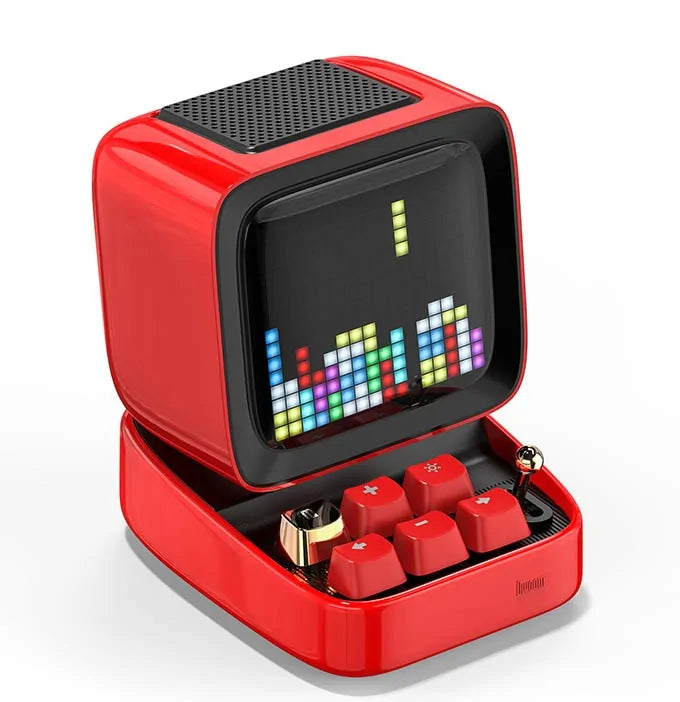 Retro Pixel Art Bluetooth Speaker and Alarm Clock - ShopandTop