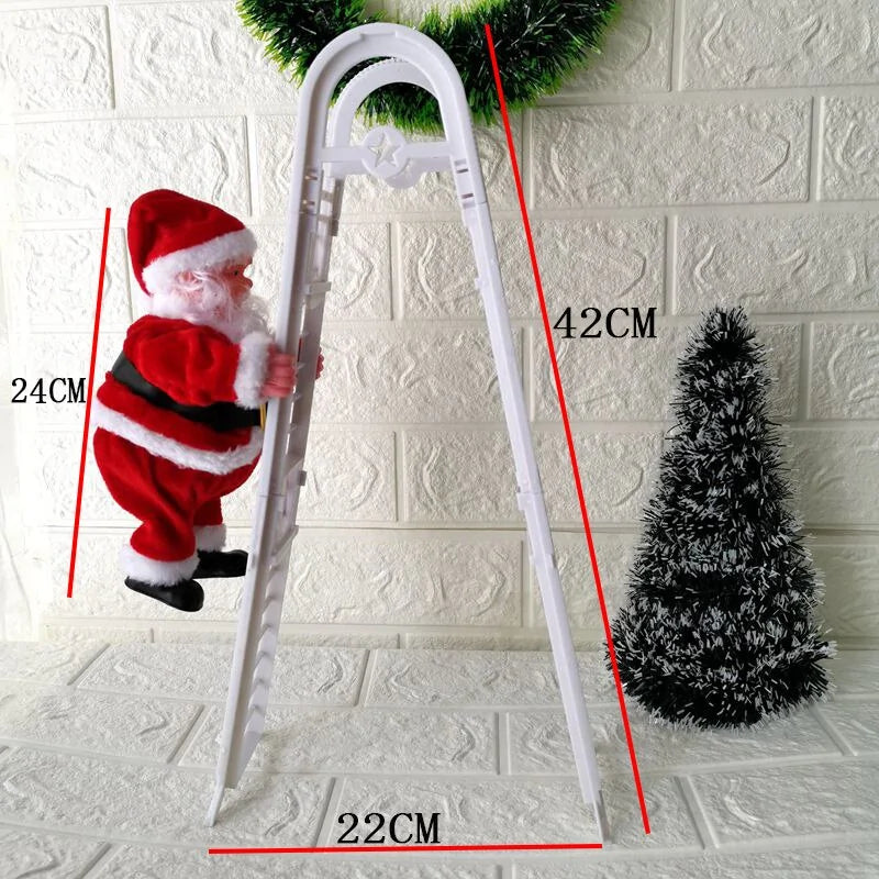 Santa Climbing Ladder Christmas Decoration - ShopandTop