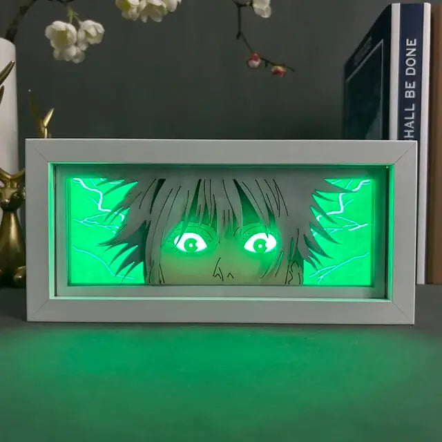 Light Box Jujutsu Kaisen Anime Satoru Gojo Eye Face Lamp For Bedroom Decor - ShopandTop