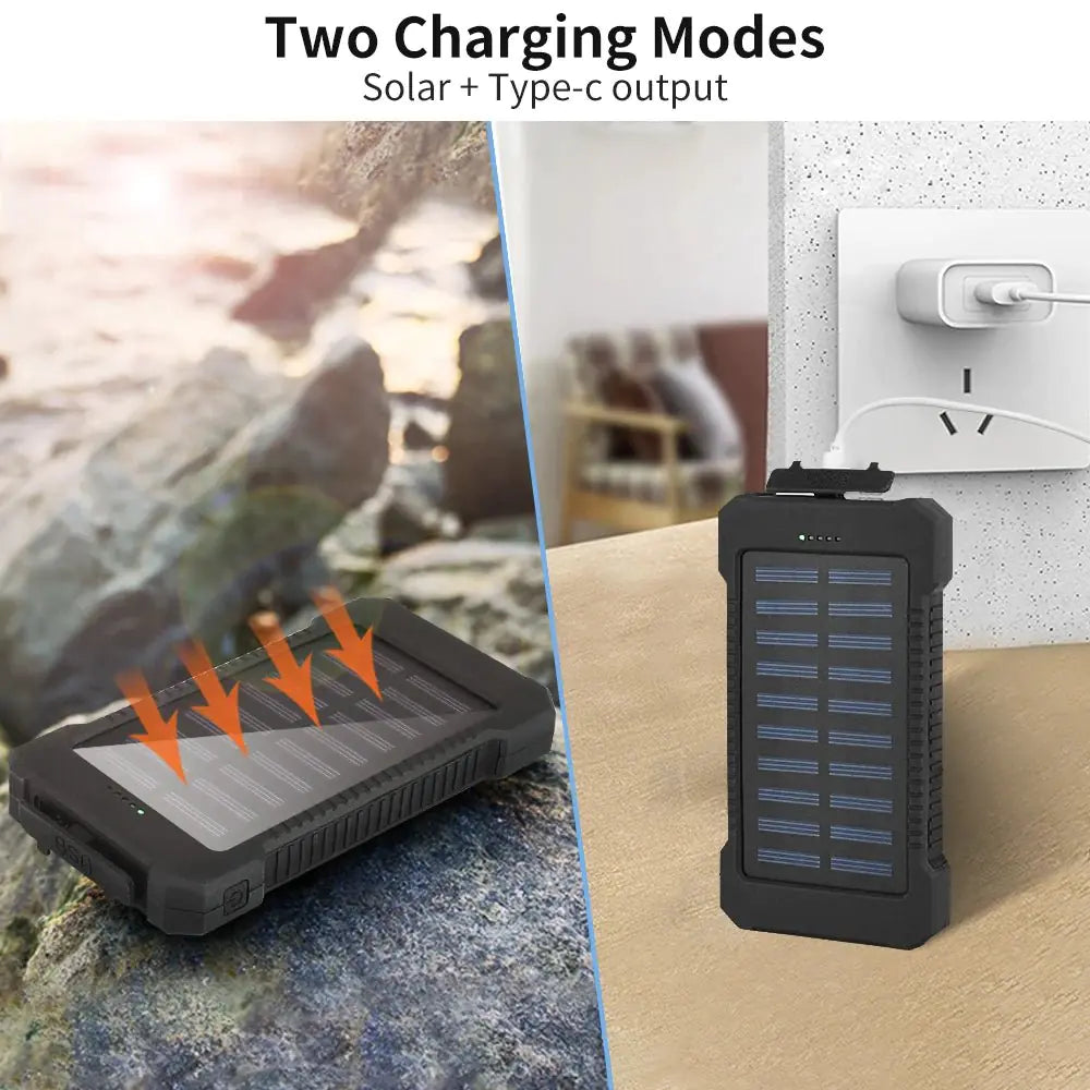 Solar-Powered Power Bank – Stay Charged and Ready for Any Adventure - ShopandTop