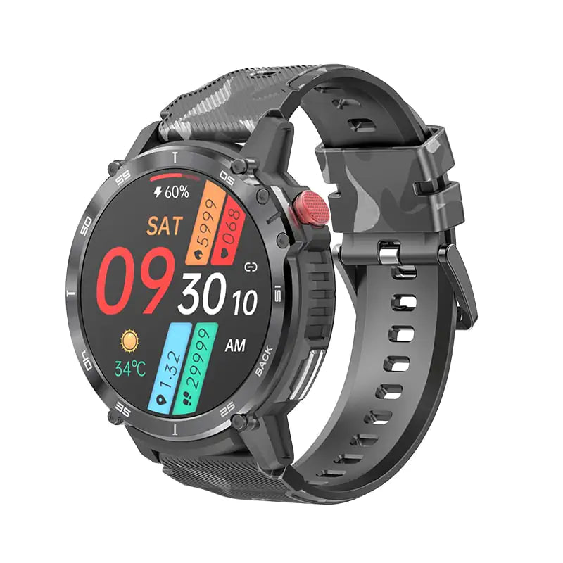 CTRORRS Smart Watch - Heart Rate Monitoring, Blood Oxygen Measurement, 24 Sports Modes, Waterproof, AI Assistant Integration - ShopandTop