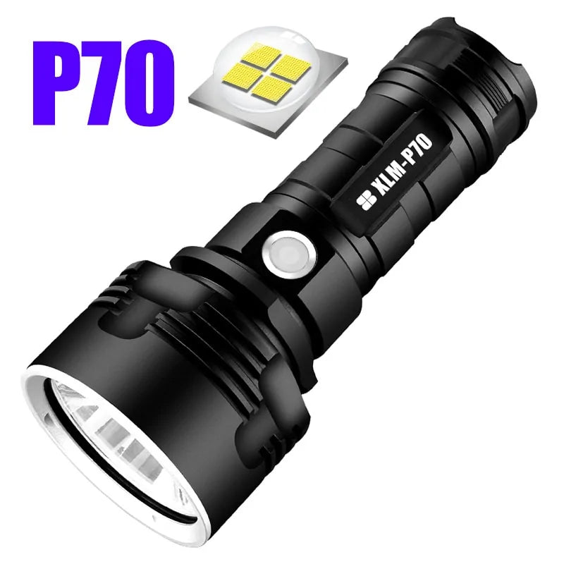 Ultra-Powerful LED Flashlight - Direct Charge & Battery Monitoring - ShopandTop