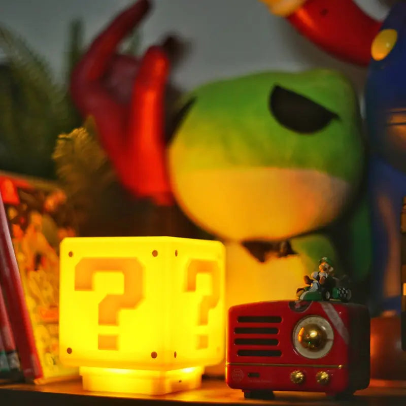 Children’s Bedroom Bedside Lamp - Super Game Question Mark LED Night Light - ShopandTop