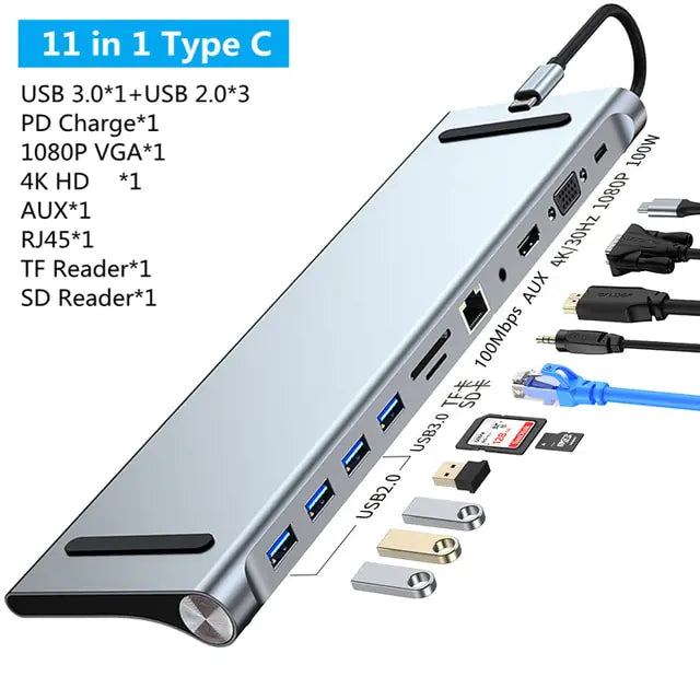 USB C Laptop Docking Station HUB