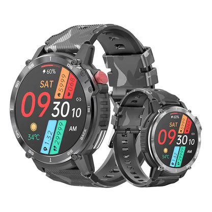 CTRORRS Smart Watch - Heart Rate Monitoring, Blood Oxygen Measurement, 24 Sports Modes, Waterproof, AI Assistant Integration - ShopandTop