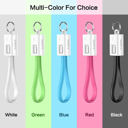 Mini KeyChain USB Cable: Lightning, Micro USB, Type C (iPhone, Samsung) - ShopandTop