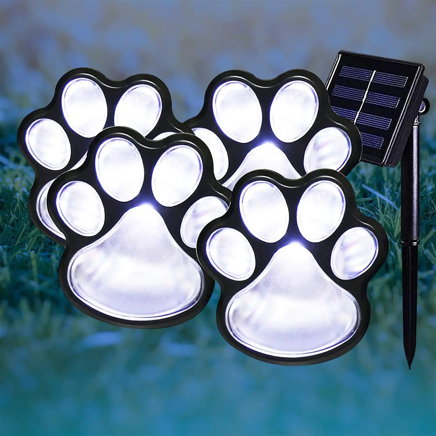 Paw Print Solar Lights - Charming Garden Lighting for Pet Lovers - ShopandTop