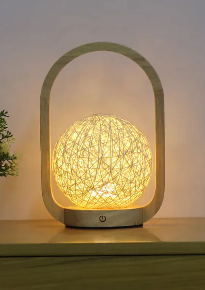 Dimmable Bedroom Bedside Glass Portable Table Lamp - ShopandTop