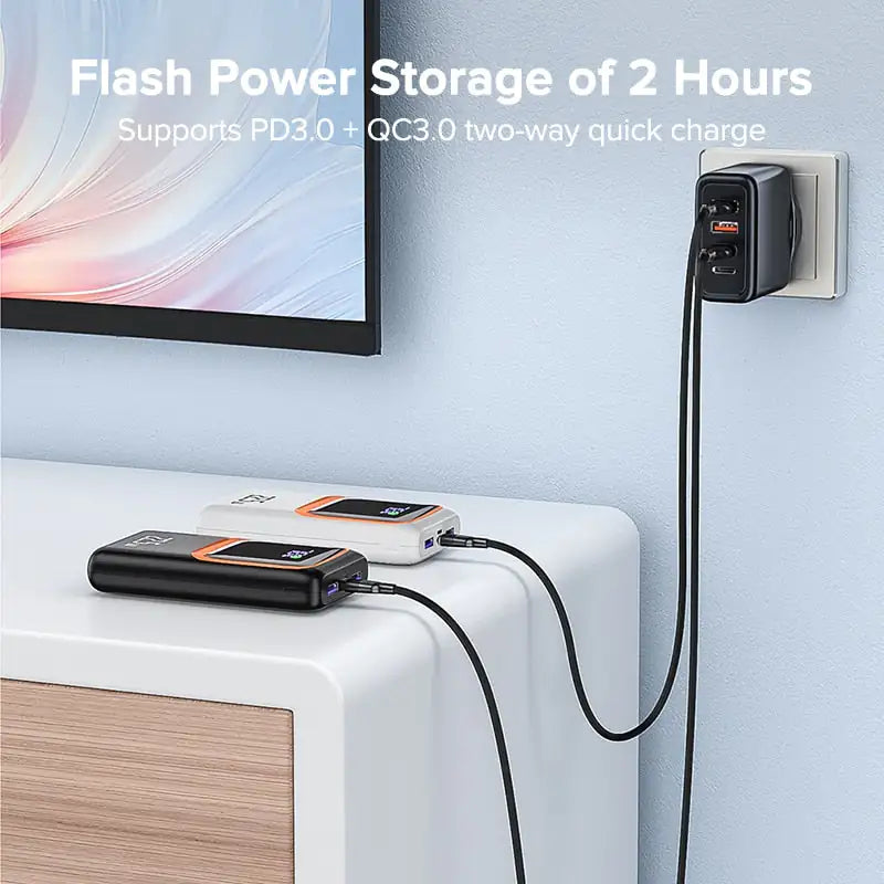 Universal Power Bank Charger – 20000mAh High-Capacity Portable Power Bank - ShopandTop