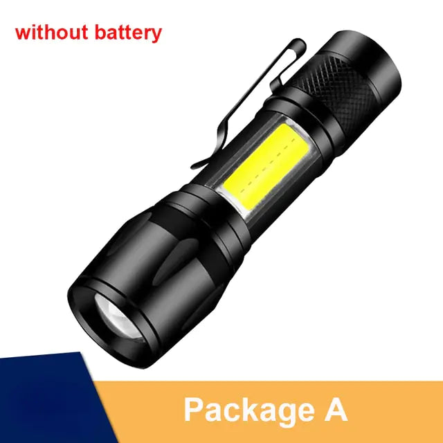 MightyBeam LED Flashlight - 100,000 Lumens, USB Rechargeable, Waterproof Tactical Torch - ShopandTop