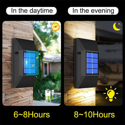 Outdoor Solar Light – Waterproof LED Wall Lamp for Gardens, Corridors, and Gates - ShopandTop