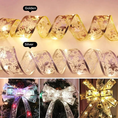 Battery-Operated Christmas Ribbon Light - ShopandTop