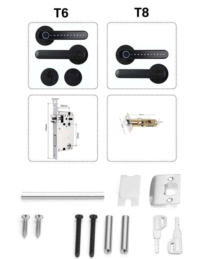 Biometric Smart Lock – Keyless Fingerprint Door Access for Enhanced Home Security - ShopandTop