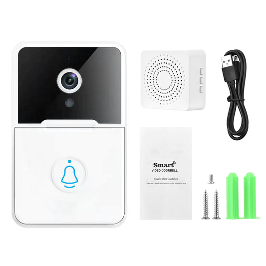 Wireless Security Smart WiFi Doorbell Intercom Video Camera Door Ring Bell Chime - ShopandTop