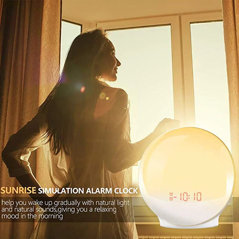 Wake-Up Light Sunrise Simulation Alarm Clock