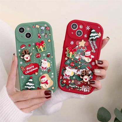 3D Christmas Cartoon Case - ShopandTop