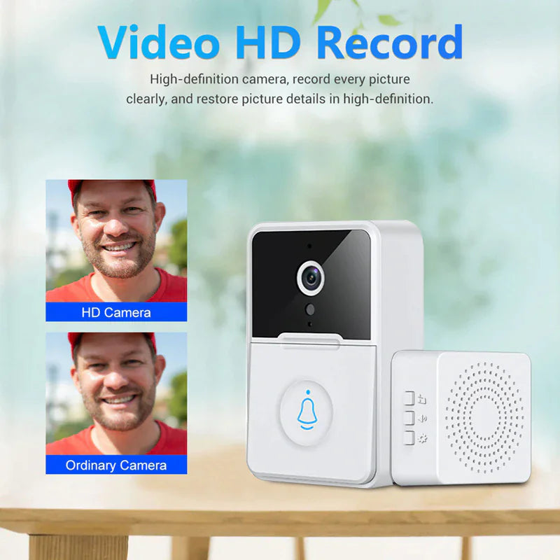 Wireless Security Smart WiFi Doorbell Intercom Video Camera Door Ring Bell Chime - ShopandTop