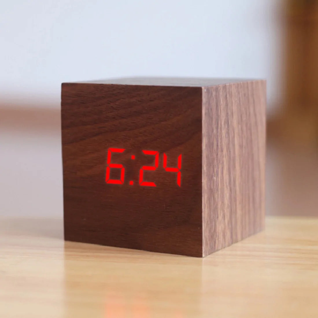 New Qualified Digital Wooden LED Alarm Clock