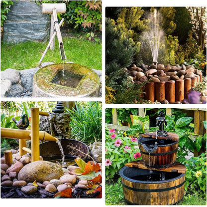 Solar Fountain Pump – Eco-Friendly Garden Water Feature with Multiple Spray Patterns - ShopandTop