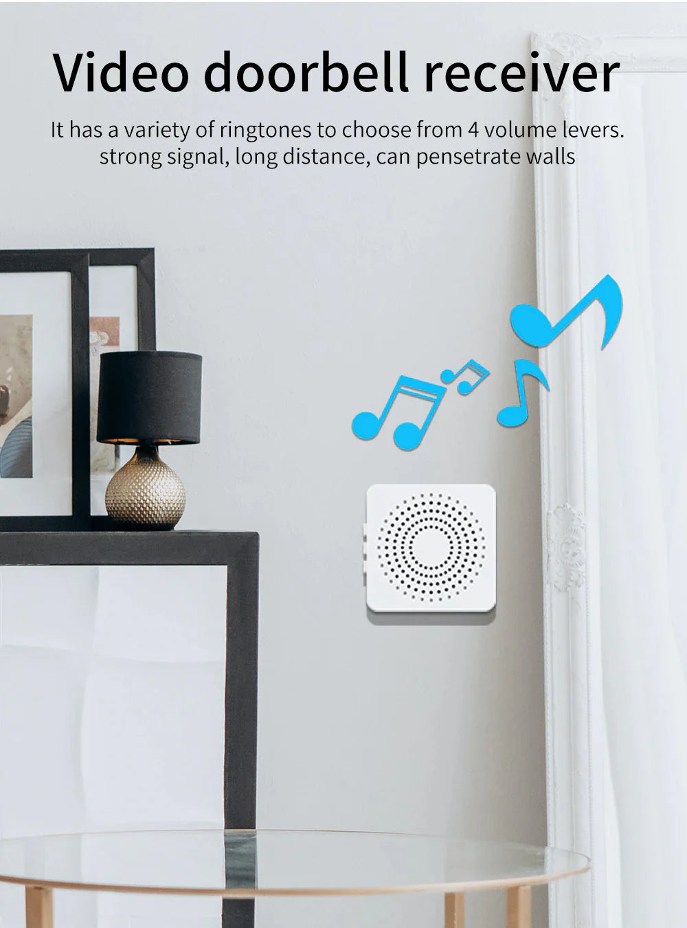 Wireless Security Smart WiFi Doorbell Intercom Video Camera Door Ring Bell Chime - ShopandTop