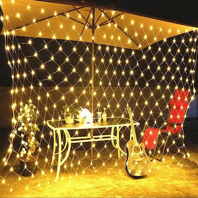 Net Mesh Solar Fairy Lights - Enchanting Outdoor Illumination - ShopandTop