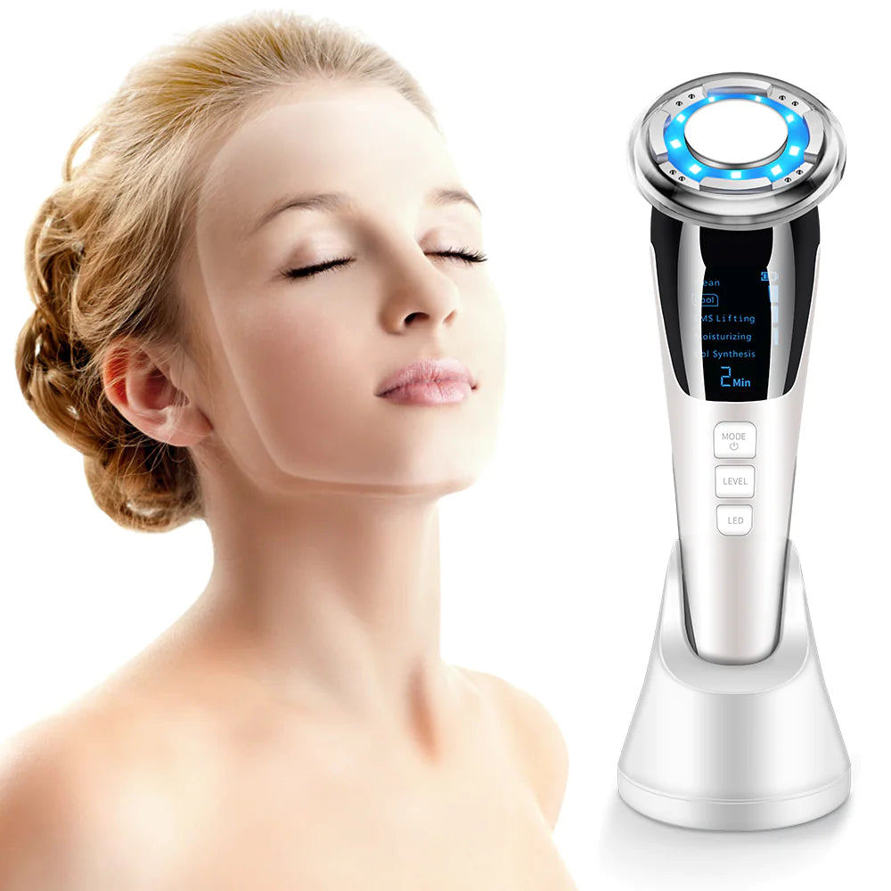 Cold & Hot Facial Massage Instrument with LED Therapy - ShopandTop