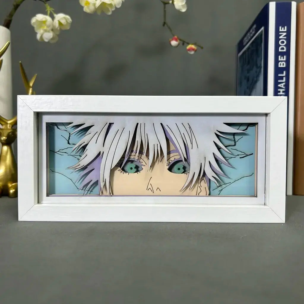 Light Box Jujutsu Kaisen Anime Satoru Gojo Eye Face Lamp For Bedroom Decor - ShopandTop