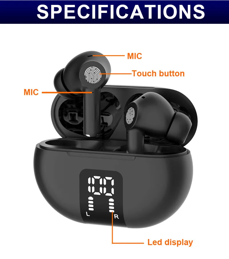 TWS Wireless Bluetooth New M10 Translation Headphones - ShopandTop