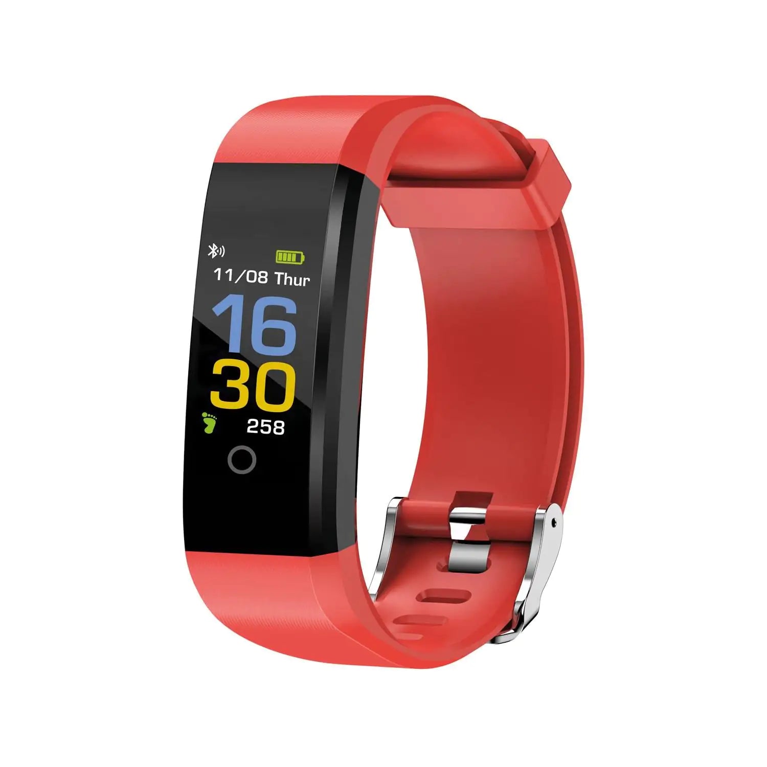 Polosmart PSSW01 Smart Fit Smart Bracelet, Red - ShopandTop